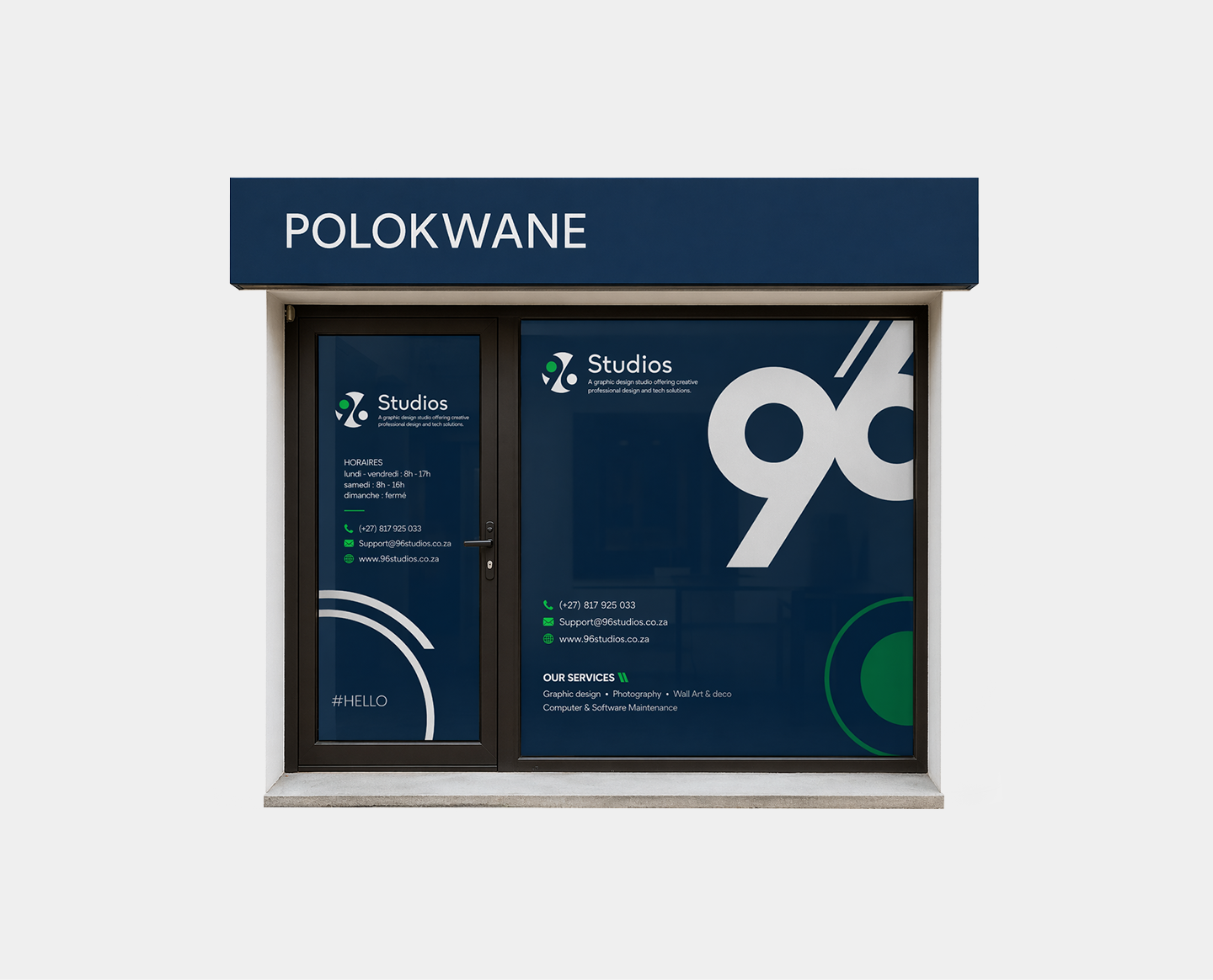 Window vinyl branding
